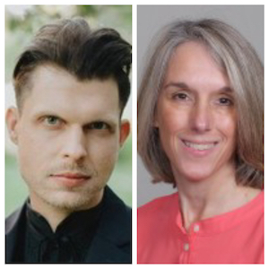 L to R: Adam Koenig, Director of Advancement and Alumni Programs at Carthage College; Andrea Schuermann, Local Life Coach 