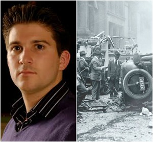 Barnaby Smith; Artistic Director (Left); Photo of "A Bombing on Wall Street" a PBS American Expeirence feature (Right)