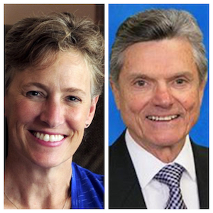 L to R: Guidia Brown, Executive Director of the Hope Council and Jack Rose, Board President of NAMI Kenosha County