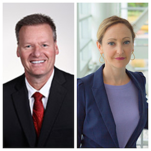 Bryan Albrecht, the president of Gateway Technical College (Left), Dr. Casey Sacks, Deputy Assistant Secretary for Community Colleges with the U.S. Department of Education (Right) 