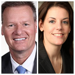 L to R: Dr. Bryan Albrecht, President of Gateway Technical College; Carolyn Lee, Executive Director for the Manufacturing Institute 