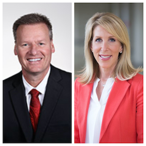 L to R: Dr. Bryan Albrecht, president of Gateway Technical College; Mary Burgoon, from Rockwell Automation.