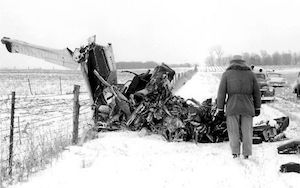 Crash site where Buddy Holly was killed in 1959