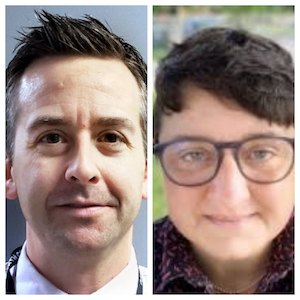 L to R:  Carlo Nevicosi, Deputy Director of Health and Human Services for Walworth County;Angela Martin, Director of Clinical Services at KHDS 