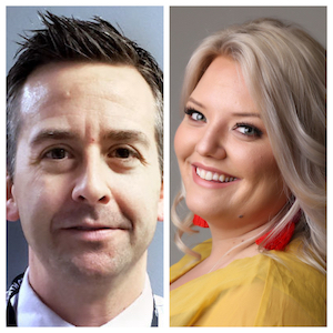 L to R: Carlo Nevicosi, Deputy Director, Walworth County Department of Health and Human Services;  Hope O. Baker, author