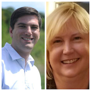 Kris Kochman, Community Relations Liaison for the City of Kenosha (Left), Matthew Collins, Director of Kenosha County Parks. (Right) 