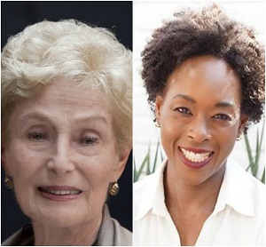 Holocaust survivor Estelle Glaser Laughlin (Left); Author Margot Lee Shetterly (Right)