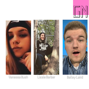 L to R: Vanessa Bush, Lizzie Barber, Bailey Laird 