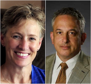 Guida Brown, Executive Director of the HOPE Council  (Left), Herschel Kruger, Professor of Theater (Right) 