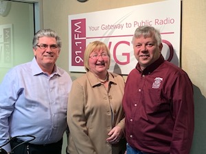From Left to Right; Foxconn project director Claude Lois,  Village administrator Maureen Murphy, Mount Pleasant village president David DeGroot