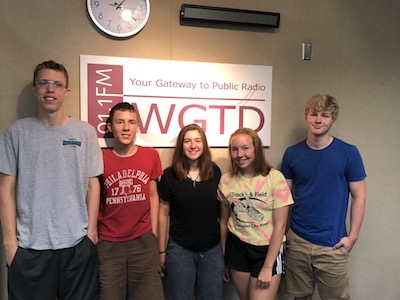 From Left to Right; Cedric Le Denmat, Gabriel Le Denmat, Mia Scarlato, Lucy Foss, and Carter Kaz 