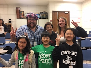 Members of the Cathage production of "Peter Pan Jr." 