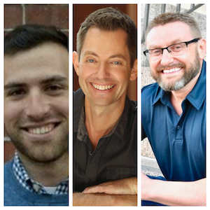 L to R: Jake Fischer, author; Matt Frazier and Robert Cheeke, co-authors