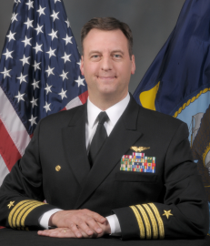 Captain James Hawkins, Commanding officer of the Great Lakes Naval Station