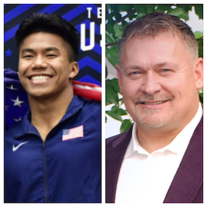 L to R: Jordan Windle, Olympian; Jerry Windle, Jordan's Father 