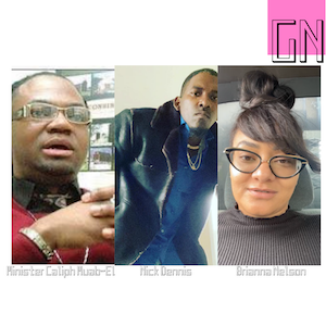 L to R: Minister Caliph Muab-El, Executive Director and Co-Founder, Nick Dennis, President, Brianna Nelson, Chairman of Kenosha COR 