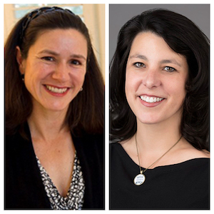 L to R: Lucina Robb (granddaughter of Lady Bird Johnson) and Rebecca Boggs Roberts (daughter of Cokie Roberts.) 