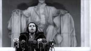 Marian Anderson, the opera singer who sang on the steps of the Lincoln Memorial in 1939. 