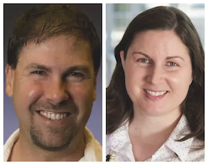 L to R: Jeffrey Roberg and Maribel Morales, from the faculty at Carthage College