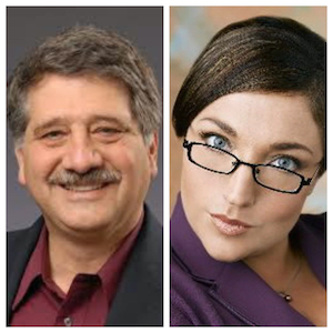 L to R: Kenosha mayor John Antaramian; Jo Frost, television's Super Nanny