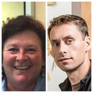 L to R: Nan Calvert, Environmentalist; PJ Liesch, Head of Insect Diagnostic Lab at University of Wisconsin-Madison Department of Entomology.