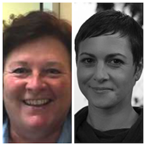 L to R: Environmentalist Nan Calvert, Deanna Nickey, Restoration Ecologist with RES (Resource Environmental Solutions.) 