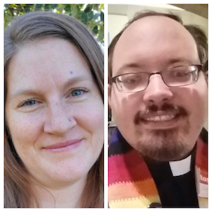 L to R:  Tamara Patton and the Rev. Colin Douglas, Wisconsin Poor People's Campaign 