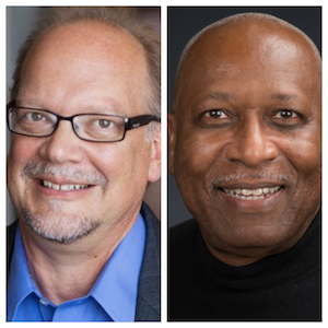 L to R: Dr. Peter Dennee, Carthage College; James Kinchen, UW-Parkside 