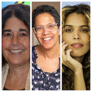 L to R: Rabbi Dena Feingold; Rev. Kara Baylor; and Cleo Wade, author. 
