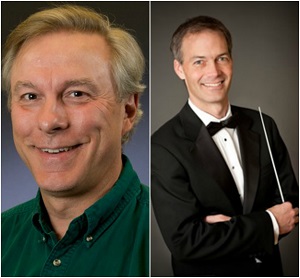 Dr.  James Ripley (Left) and Composer James Stephenson (Right)