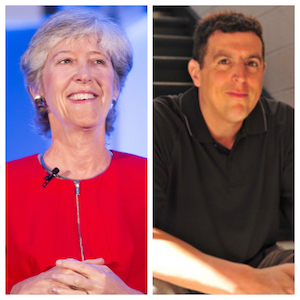 L to R: Robin Gerber, author; Robert Weintraub, author