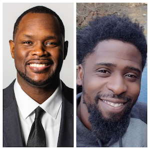 Sharmain Harris (Left), founder of the Dedicated Dads Program, and Kyle Smith (Right), a father that benefitted from the program. 