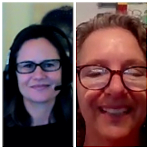 L to R: Sarah Hawks, Family and Community Educator at Extension Racine County; Pam Wedig-Kirsch, School Readiness and Family Resiliency Educator at UW-Madison Division of Extension Racine County.  