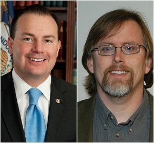 Senator Mike Lee (R-Utah); Carthage Professor Jerry Mast 