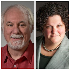 From Left to right: James Schatzman from Racine's Vocational Ministries, and Patricia Hansen,  Racine District Attorney  