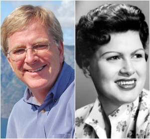 Rick Steves (Left); Patsy Cline (Right) 