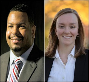 Alderman John Tate II (Left); Gretta Neubauer (Right)