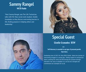 L to R: Sammy Rangel, The Life Technican; Giselle Granados, BSW