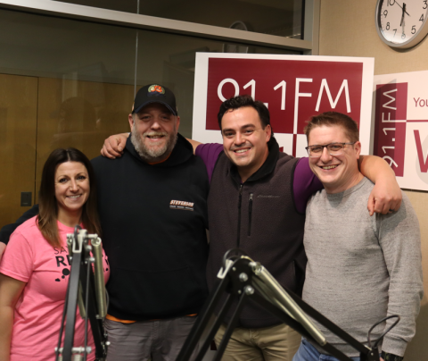 Shannon Wysocki, the co-leader of ‘Say Yes to Recess Wisconsin’; Kenosha School Board member Bob Tierney; Kenosha parent and teacher Sam Roochnik and Racine School Board member Scott Coey, who also teaches in KUSD. 