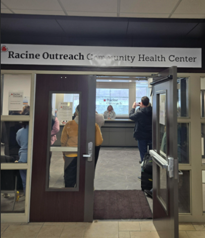 Entrance to the Outreach Community Health Centers Clinic in Racine. 