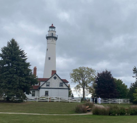 Wind Point Lighthouse and adjacent grounds. Courtesy Wendy Sorenson. 