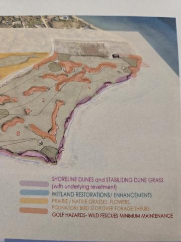 Drawing of proposed Shoop project with map key. 