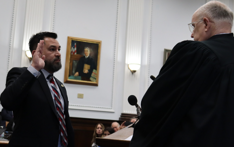 File photo of Solis being administered the oath of office. 