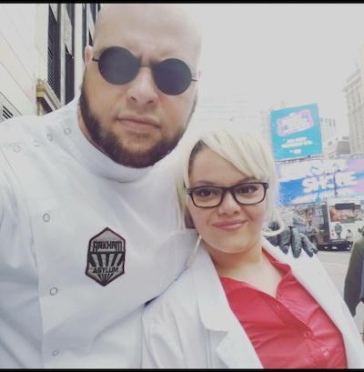 L to R: Milton Ousland and Fiance 