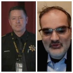 L to R: Racine County Sheriff Richard Schmaling; Dr. David Galbis Rig, Medical Director of Addiction Services at Accession