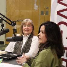 Dawn Merritt and Stephanie Sklba of the Empty Bowls organizing group. 