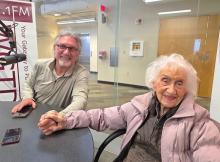 Kenosha Ald. Eric Haugaard and his mother, M.J. Lippert. 