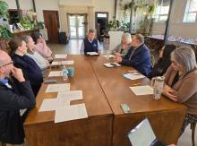 A shot of participants at the roundtable discussion. 