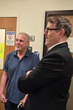 Harry Wait and his attorney Joseph Bugni. 