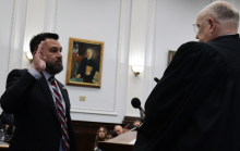 File photo of Solis being administered the oath of office. 